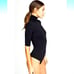 Commando ballet short sleeve turtleneck thong bodysuit OSFM