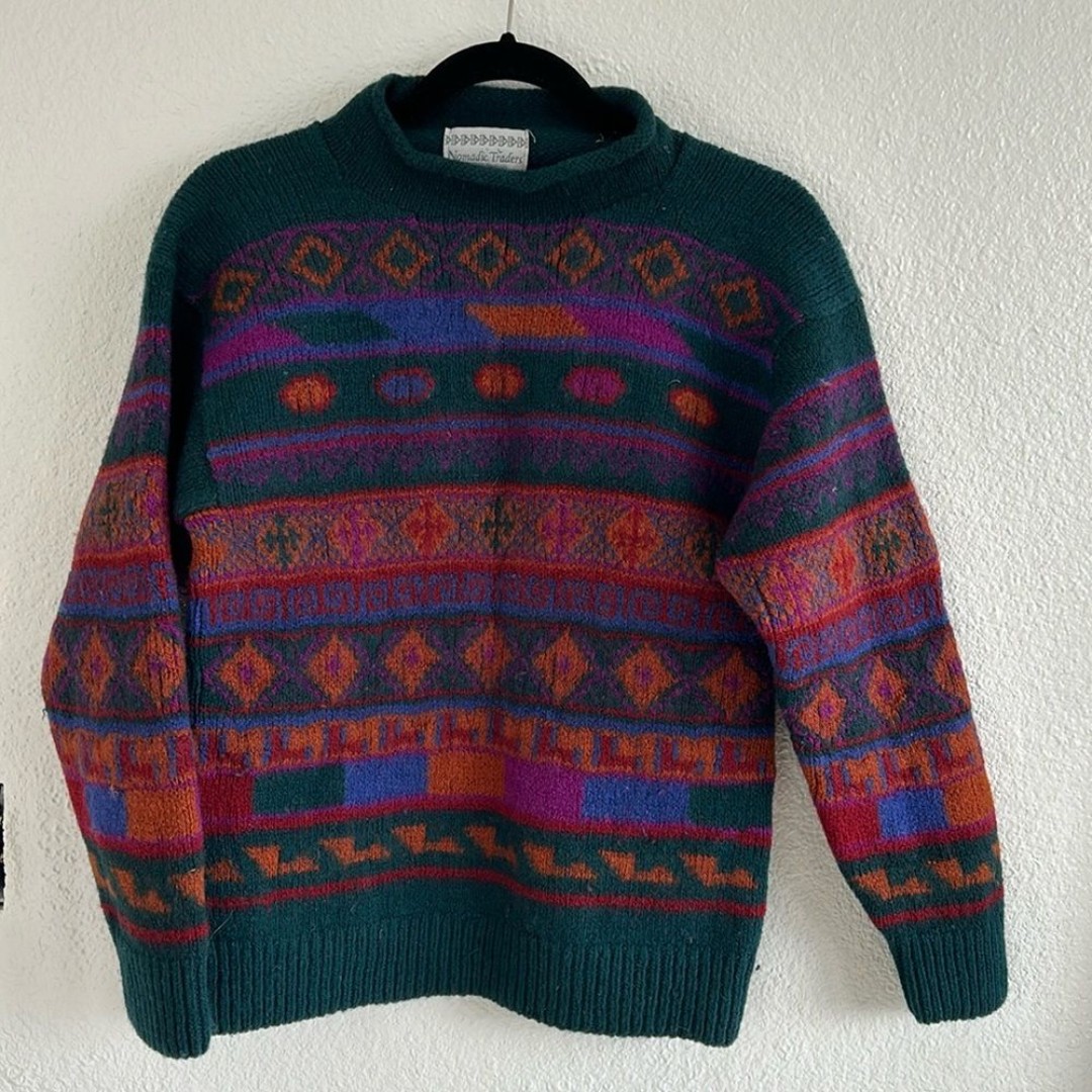 Nomadic Traders 100% Wool Sweater
