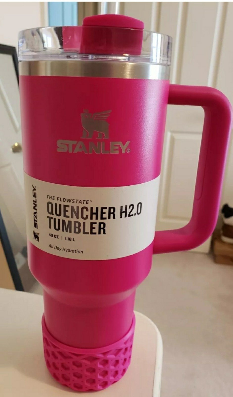 Stanley 40oz Camelia Tumbler New with Boot