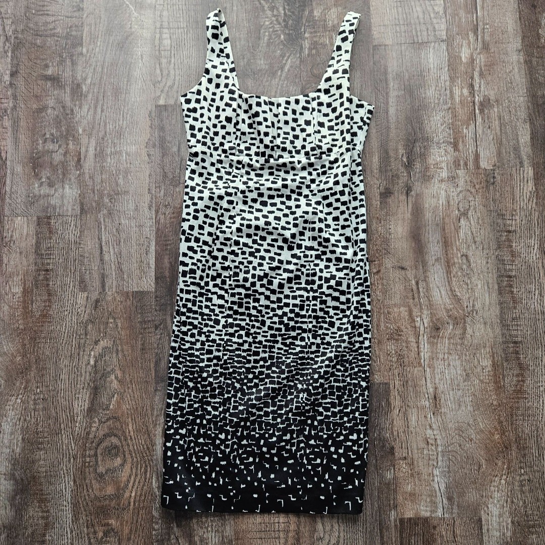 Calvin Klein Black & White Sheath Dress