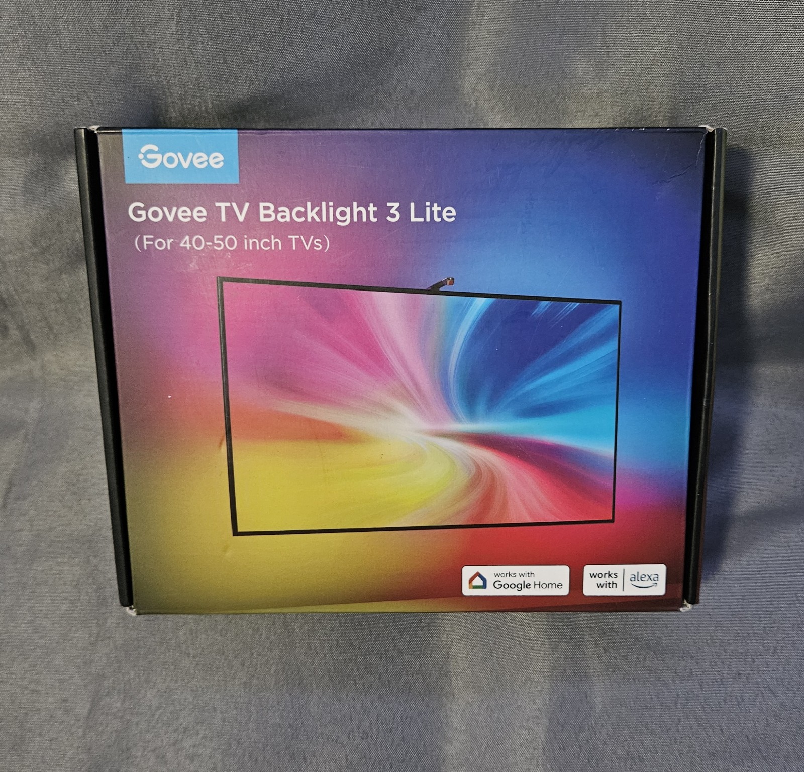 Govee Tv Backlight 3 Lite with Fish-Eye Correction Function Sync to 40-50 Inch