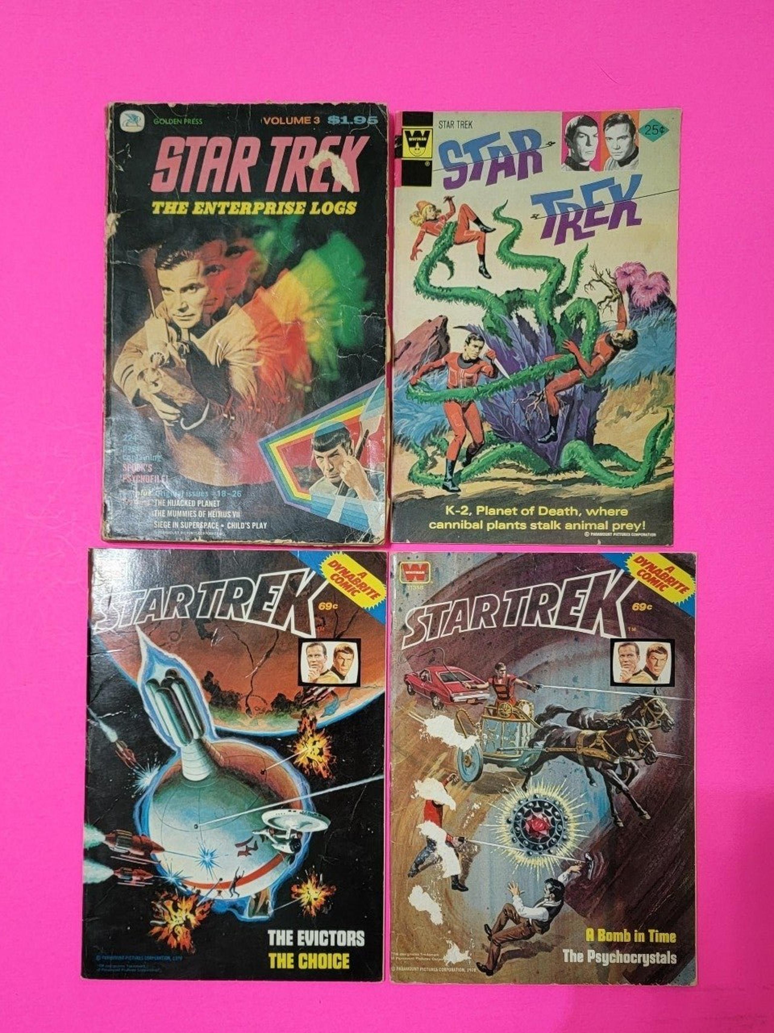 4 Star Trek Comic Books Vintage 1970s 15 Stories Total