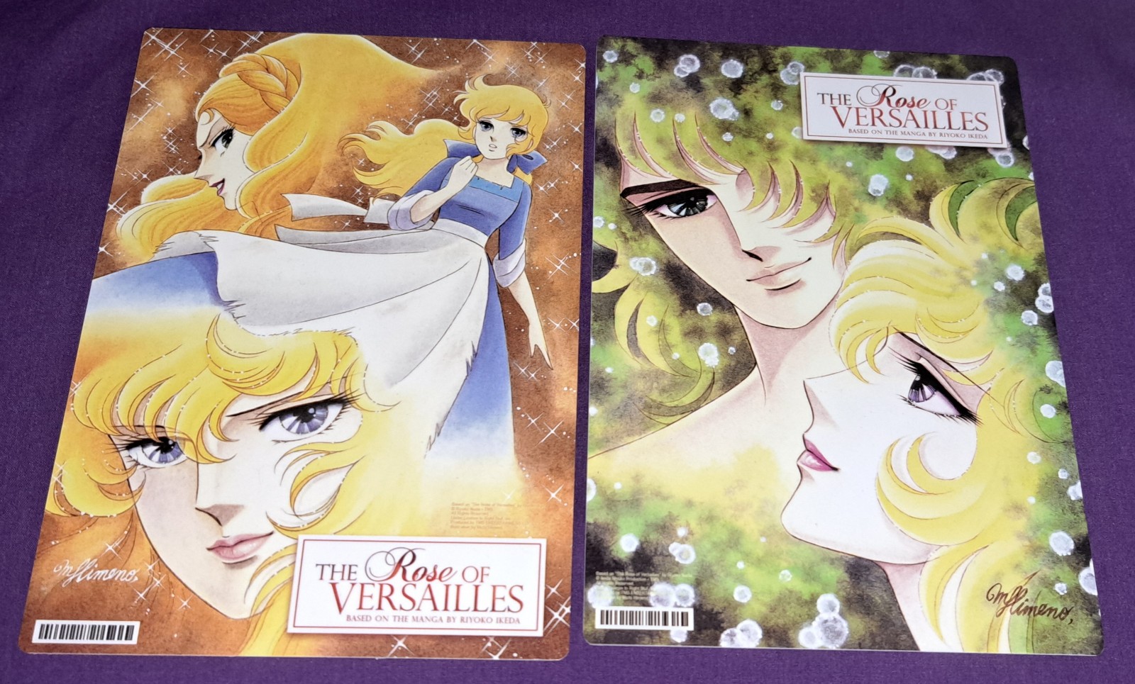 The Rose Of Versailles Pencil Board/Shitajiki (Set Of 2) RARE