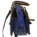 Samantha Brown Embossed Crocodile Print Blue Brown Weekender Briefcase Bag