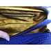 Samantha Brown Embossed Crocodile Print Blue Brown Weekender Briefcase Bag