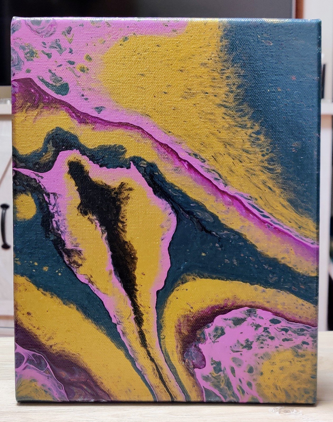 Acrylic Pour Abstract Painting