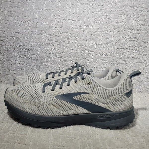 Brooks Revel 5 Men's Size US 12 Alloy Gray Running Athletic Sneakers