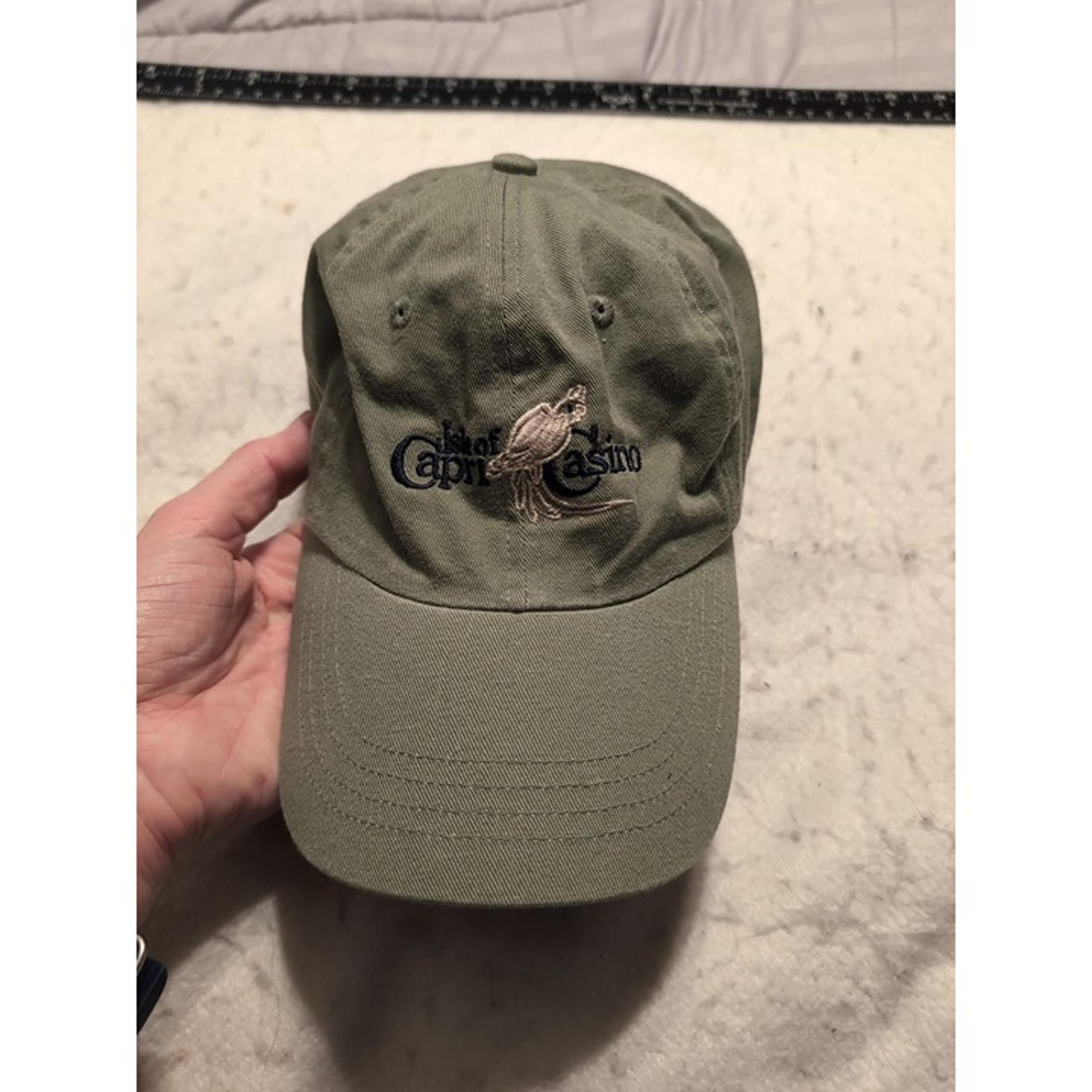 Isle Of Capri Casino Green Men's Adjustable Baseball Hat Gear For Sports