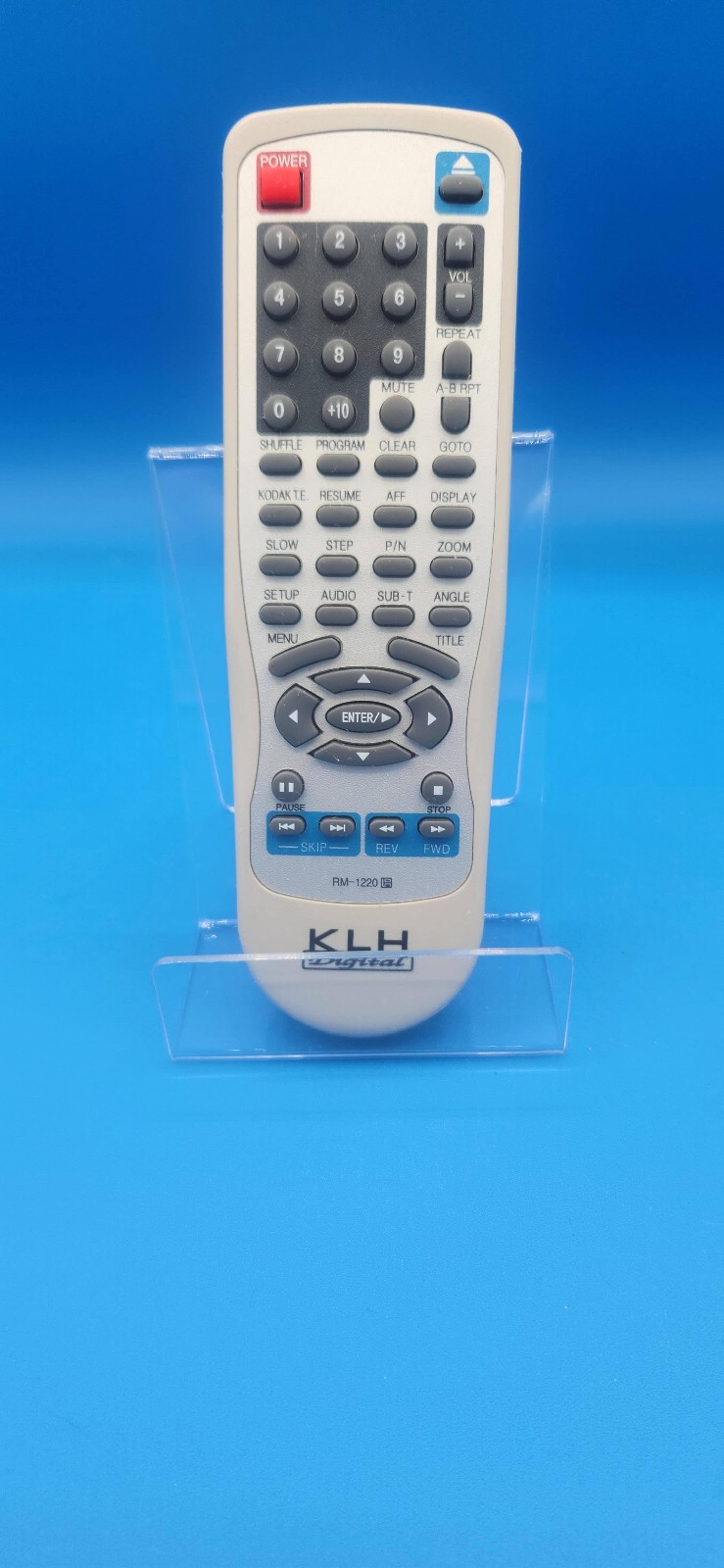KLH Digital Remote Control RM-1220 for KD-1220 DVD Players Tested