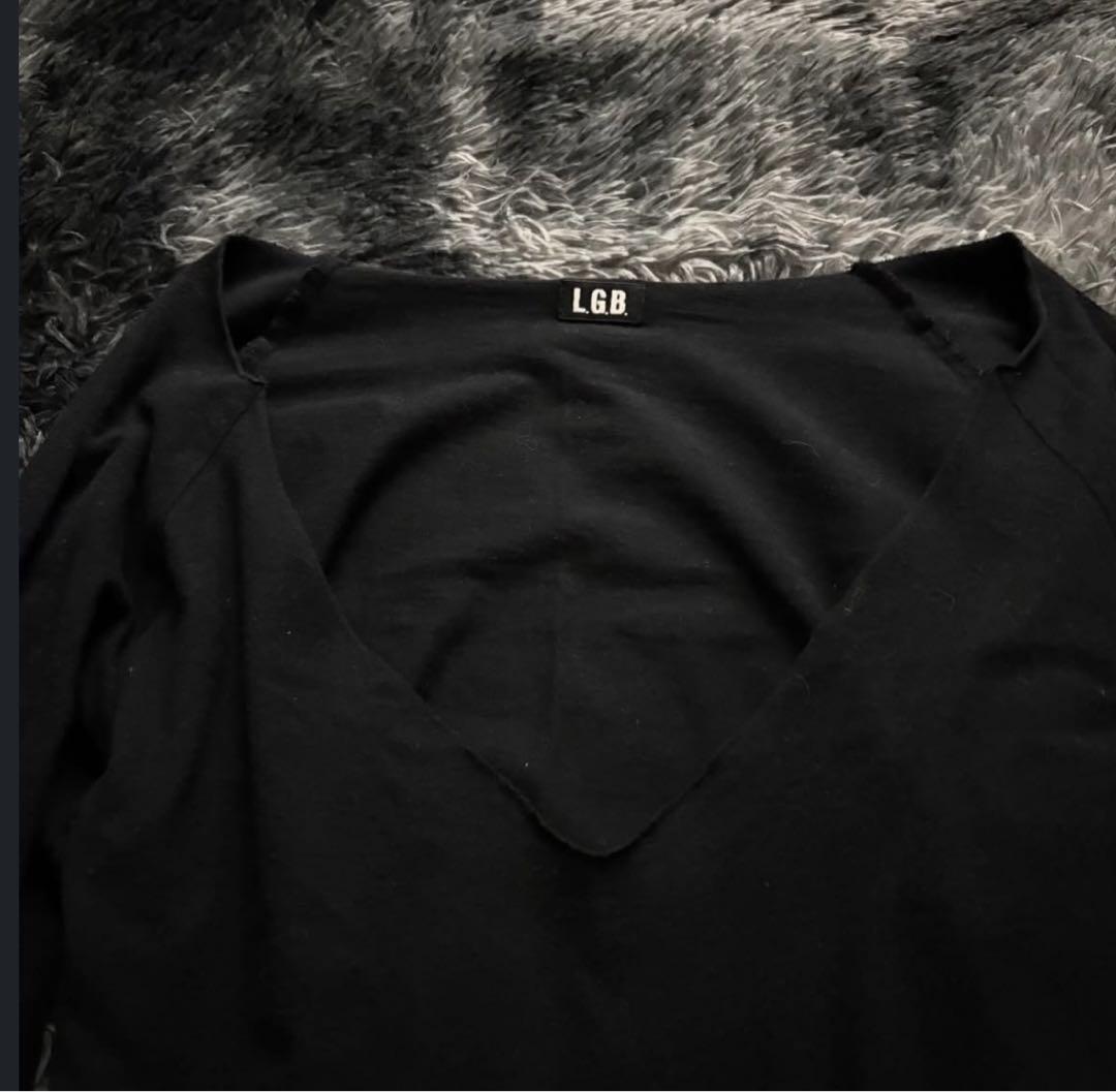 【メール便不可】 Lgb lsv cutoff sleeve flare トップス