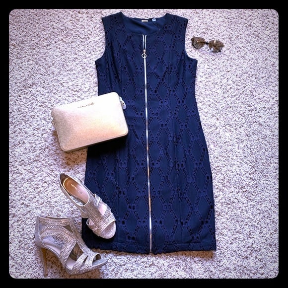 Brand New Navy Tahari Dress