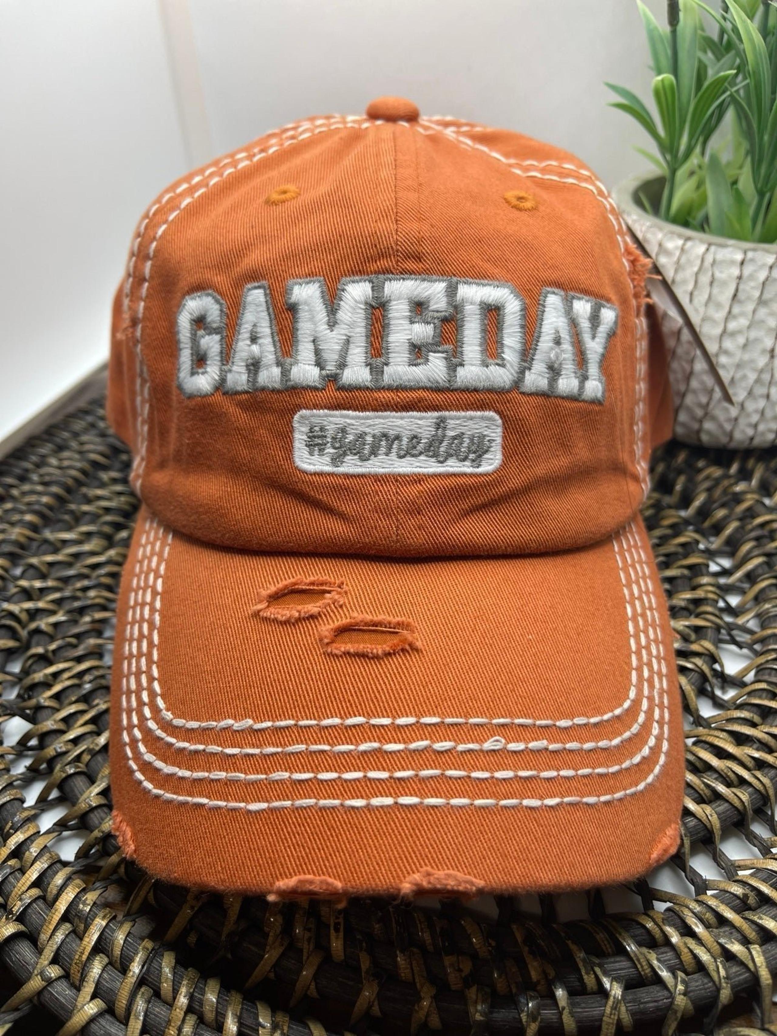 Distressed Burnt Orange “Gameday” Cap