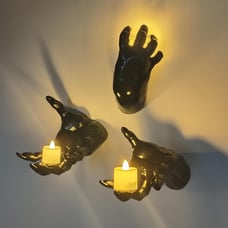 Halloween Decorations Indoor/Outdoor, Pack of 3 Wall Mounted Creepy Reaction