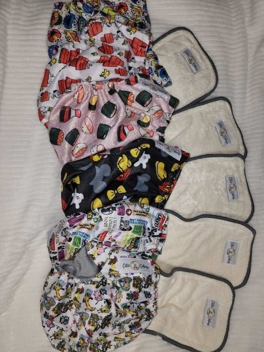 Cutie Caboos Cloth Diaper lot