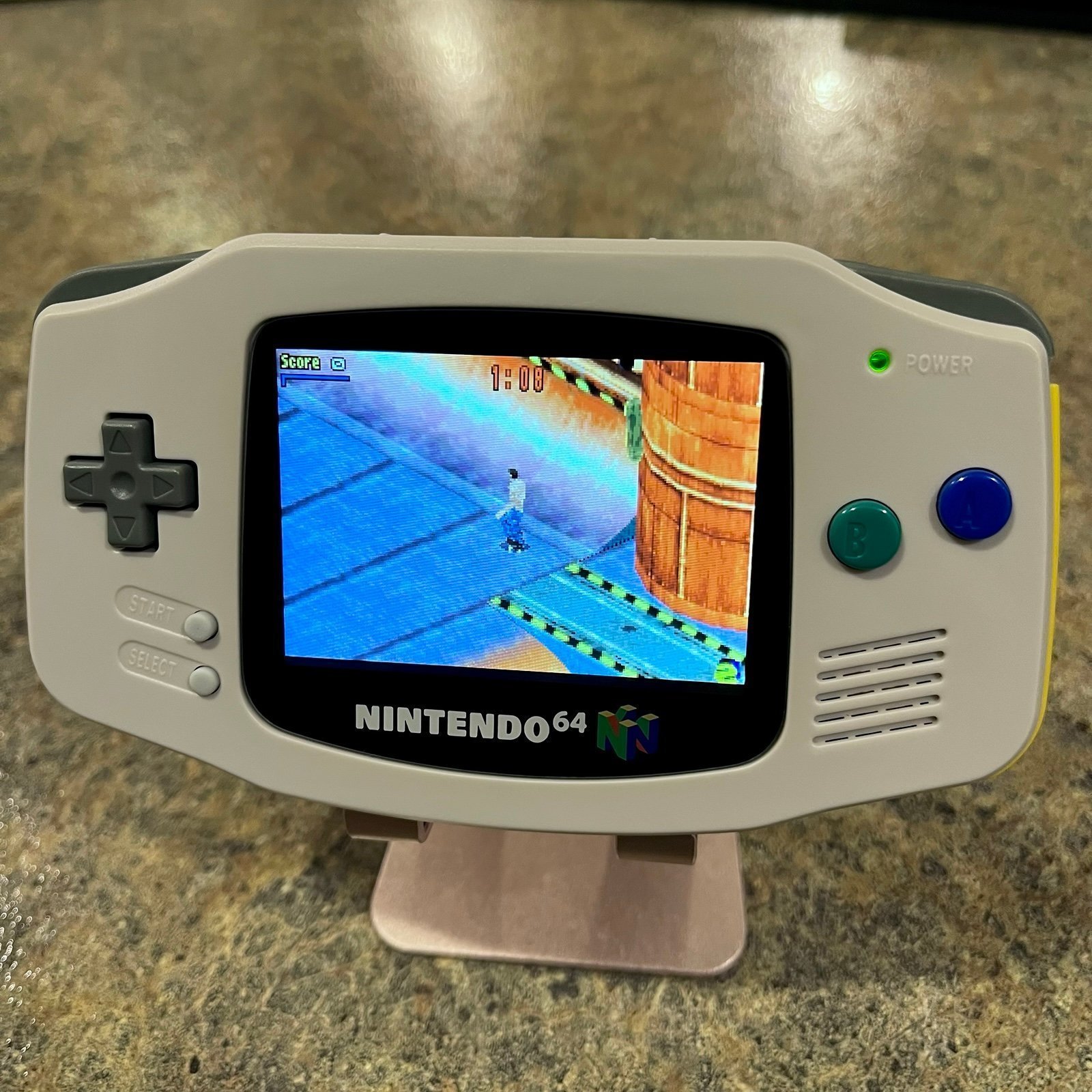 Nintendo Game Boy Advance GBA with IPS LCD Display and USB-C Battery