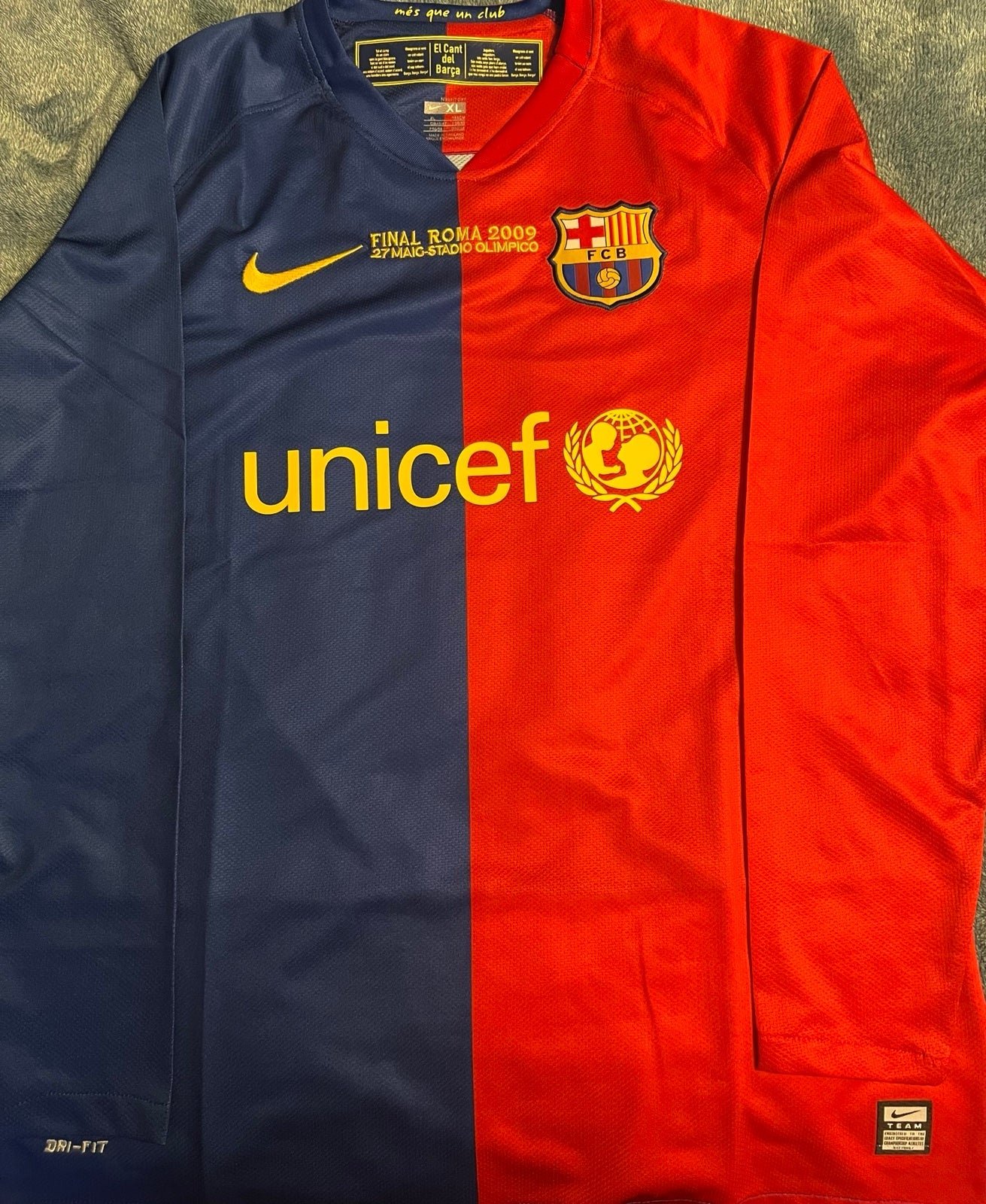Authentic 2009 Messi Barcelona Champions League Final