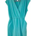 Athleta Romper Womens M ligh blue Marlow V-Neck Waist Tie Athletic Stretchy NWT