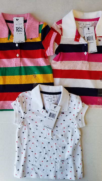 3 Piece Tommy Hilfiger Girls Shirt 2-3