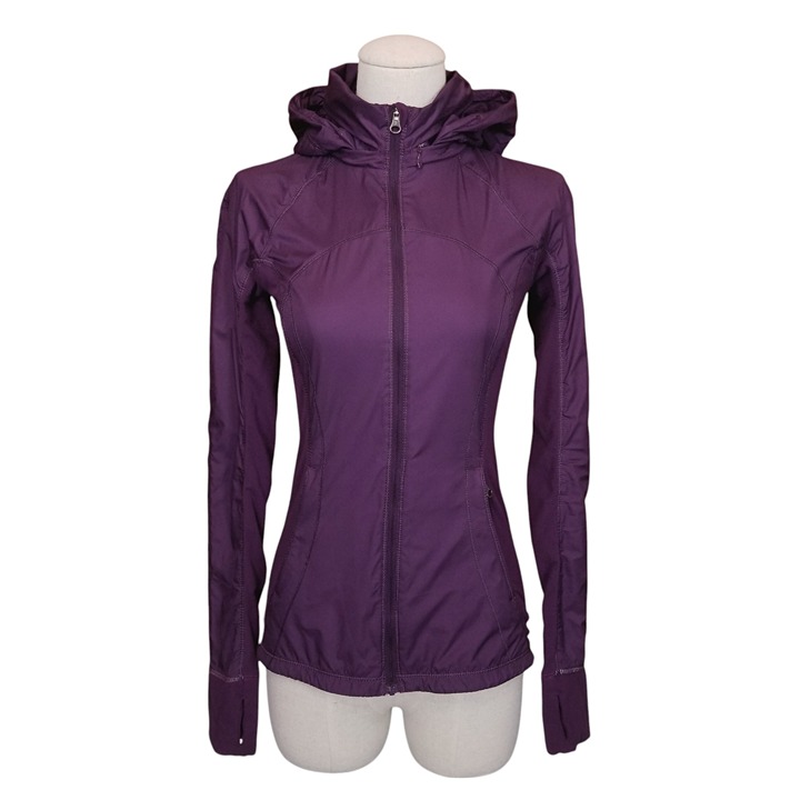 Lululemon Rush Hour Jacket Darkest Magenta Sz 2