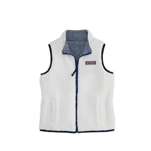 Vineyard Vines Girls Reversible Sherpa Vest NWT