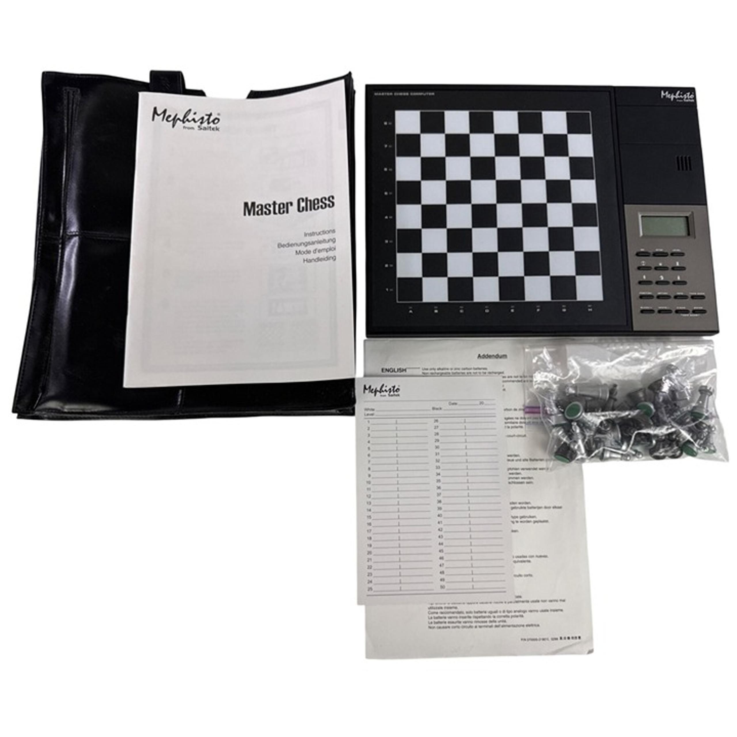 SAITEK MEPHISTO MASTER CHESS MODEL CT07V ELECTRONIC CHESS COMPUTER