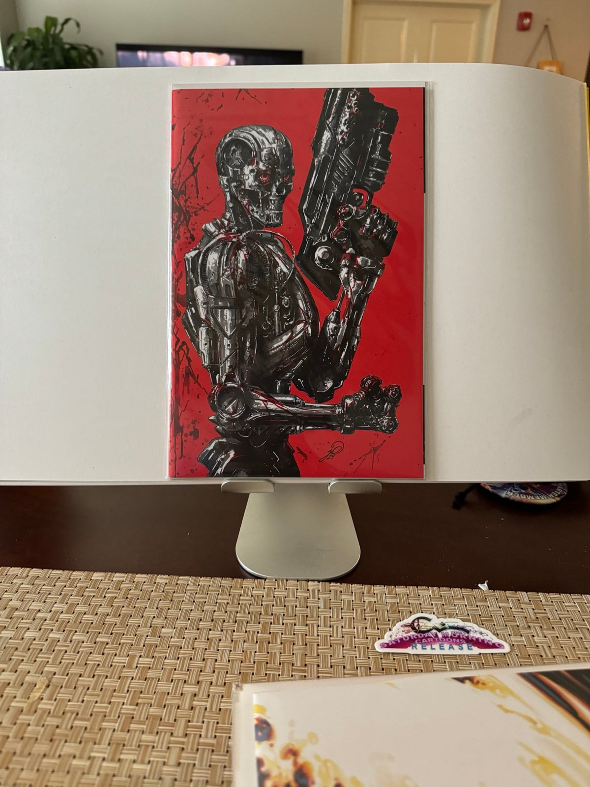 Johnny Desjardins sketchbook, red cover