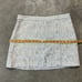 Rachael Zoe Skirt Womens 6 Silver Gold Cream Mini Lined Side Zip F17S43