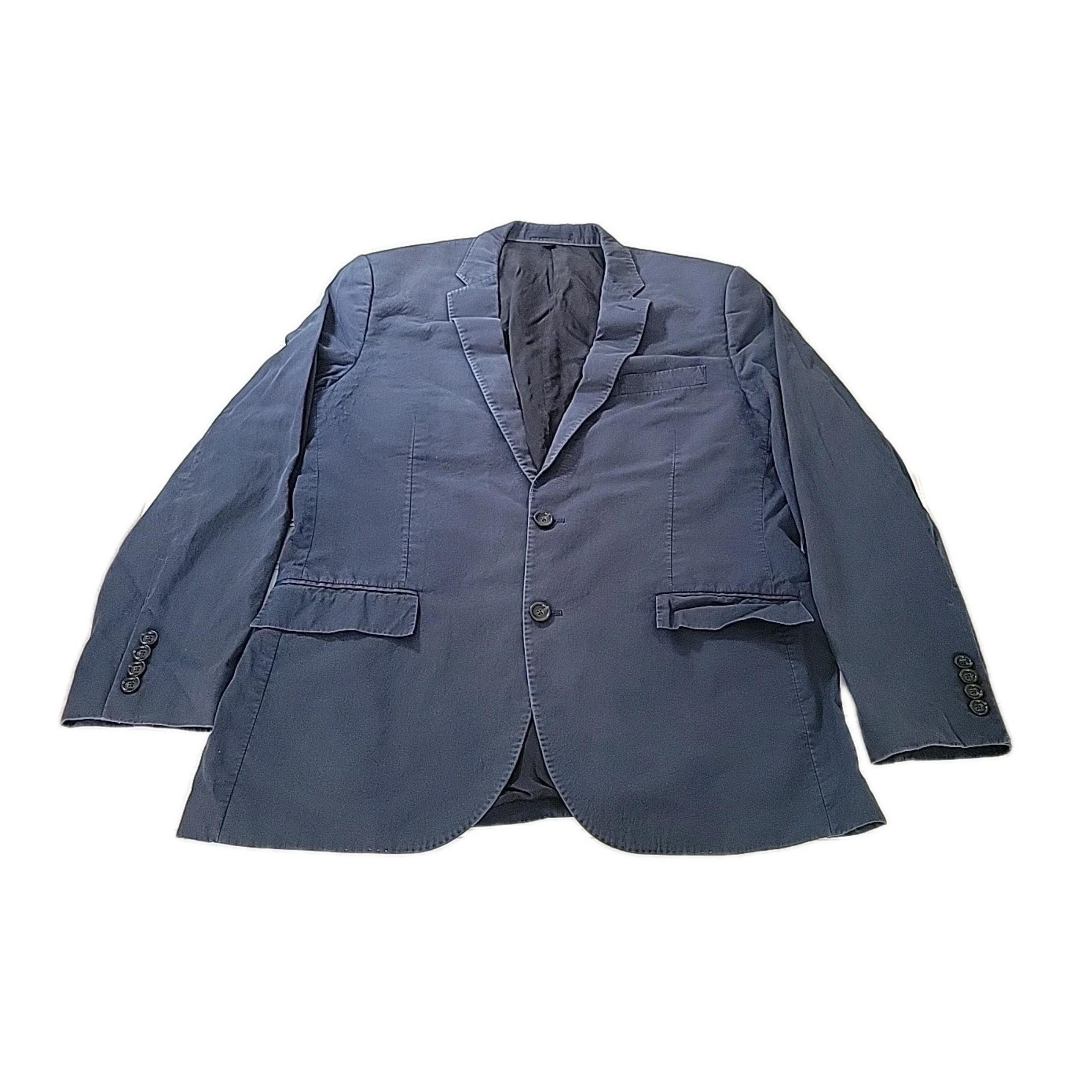 J.Crew Ludlow Carpini Pure Cotton Blue Mens Blazer Preppy Size 42R