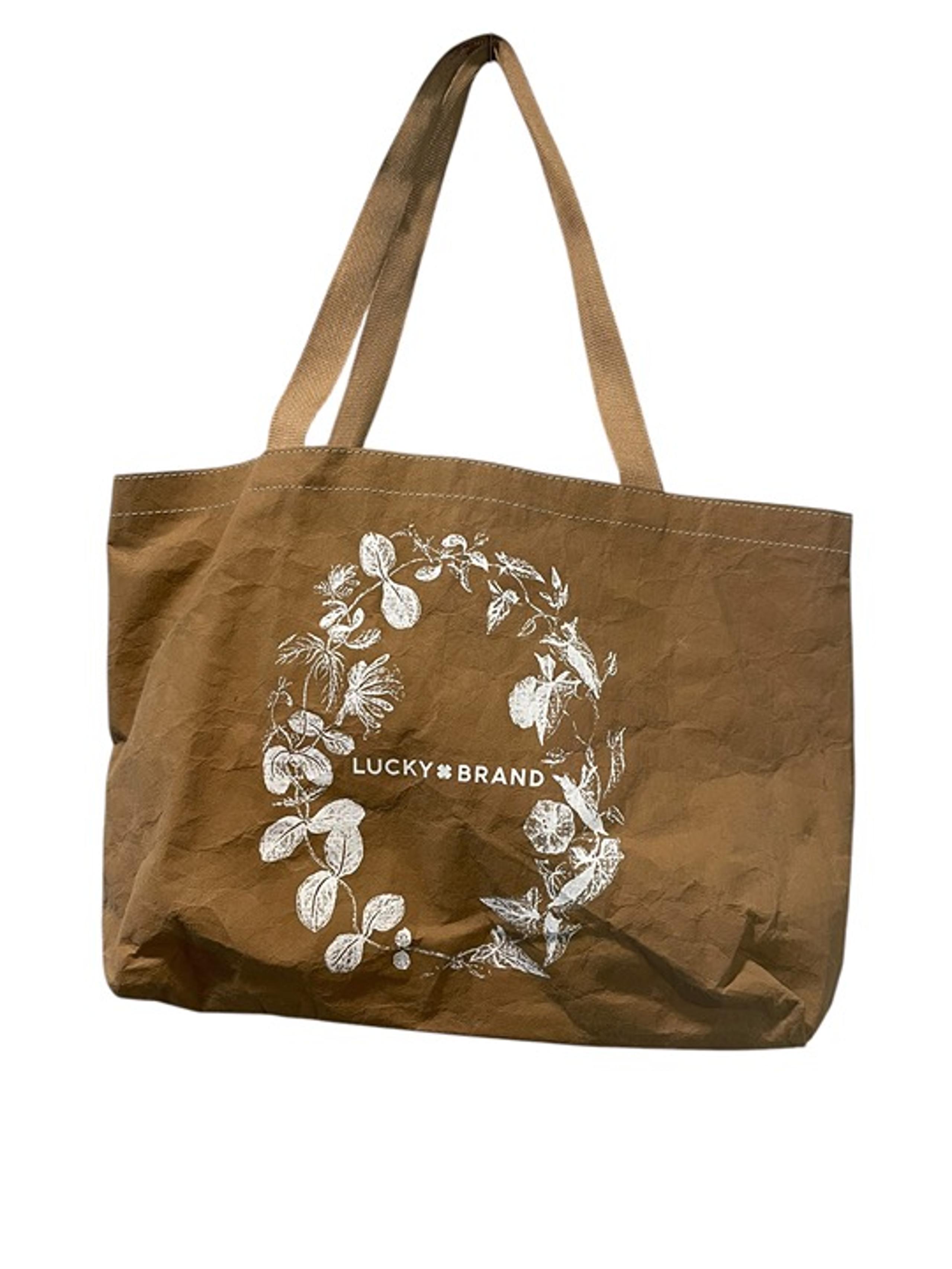 Lucky Brand Wood Pulp Reusable Compostable Biodegradable Shopping Bag Tote