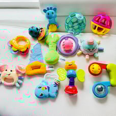 Baby toys for sensory and fine motor skills development - 13 toys