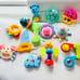 Baby toys for sensory and fine motor skills development - 13 toys