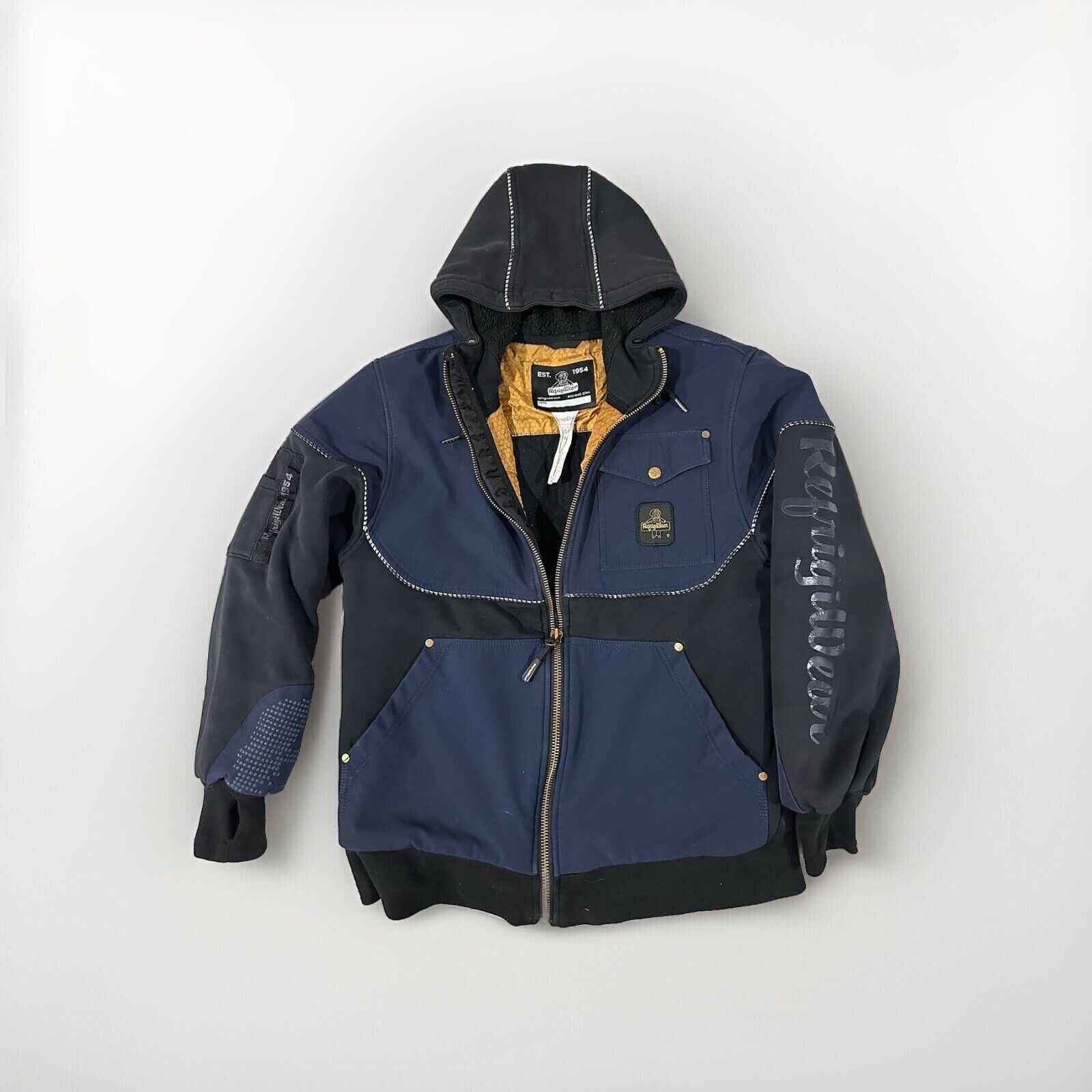 RefrigiWear Hooded Jacket Workwear Insulated Heavy Duty Coat M/M Read