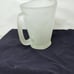 Tiara white frosted crystal clear tankard by Tiara 4 mugs and pitcher
