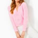NWT Sz M Ellorie Sweater Heathered Conch Shell Pink Paradise Rhinestones
