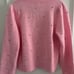 NWT Sz M Ellorie Sweater Heathered Conch Shell Pink Paradise Rhinestones