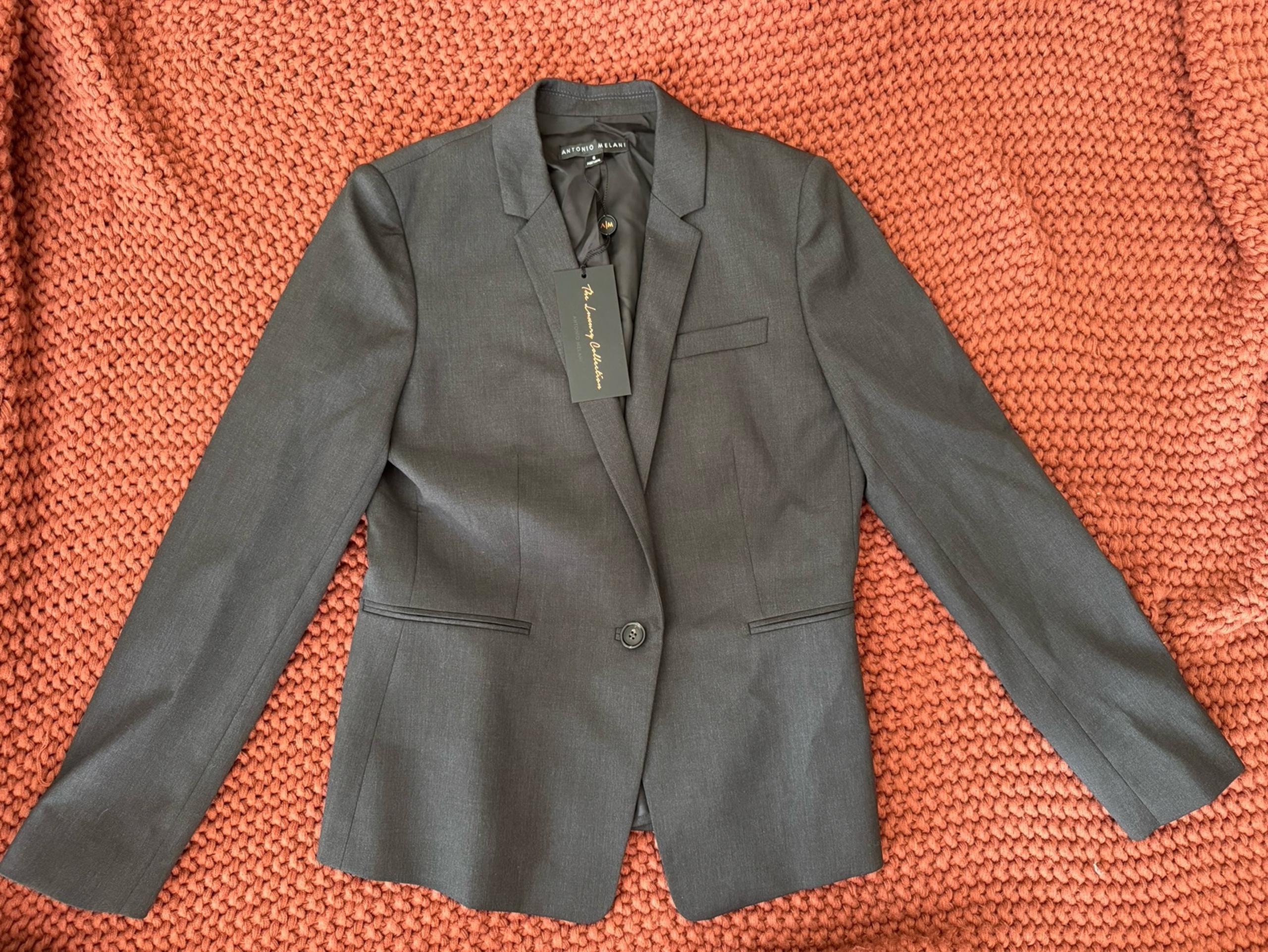 Antonio Melani Women's Blazer Grey Brand New with tags The Luxury Collection