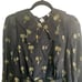 NWT Coach Mini Dress Page Boy Black Silk Gold Palm Tree Long Sleeve Size 6