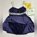 Vintage Deadstock NWT Suit Your Self Navy Blue One Piece Swimsuit Size 10 Retro