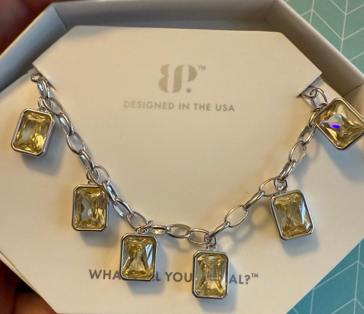 Unicorn alert!! OG necklace lemon cz on sterling