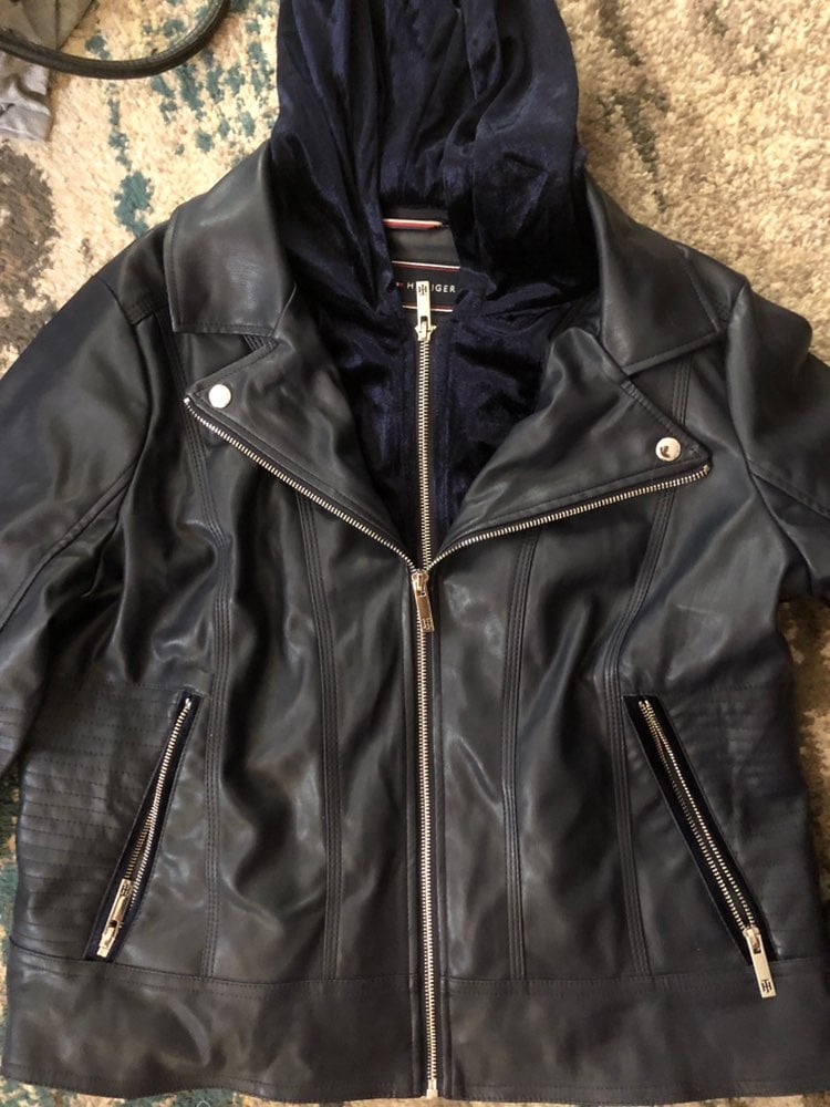 Faux Leather Jacket Tommy Hilfiger Xl
