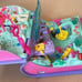 Vintage 1995 Polly Pocket Sparkling Mermaid Book 100% Complete Lights Work