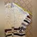 Design Lab ivory open front cardigan jacket with burgundy black details XS