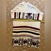 Design Lab ivory open front cardigan jacket with burgundy black details XS