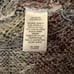 Design Lab ivory open front cardigan jacket with burgundy black details XS