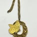 Vintage Large Butterfly Multi Chain Pendant Necklace