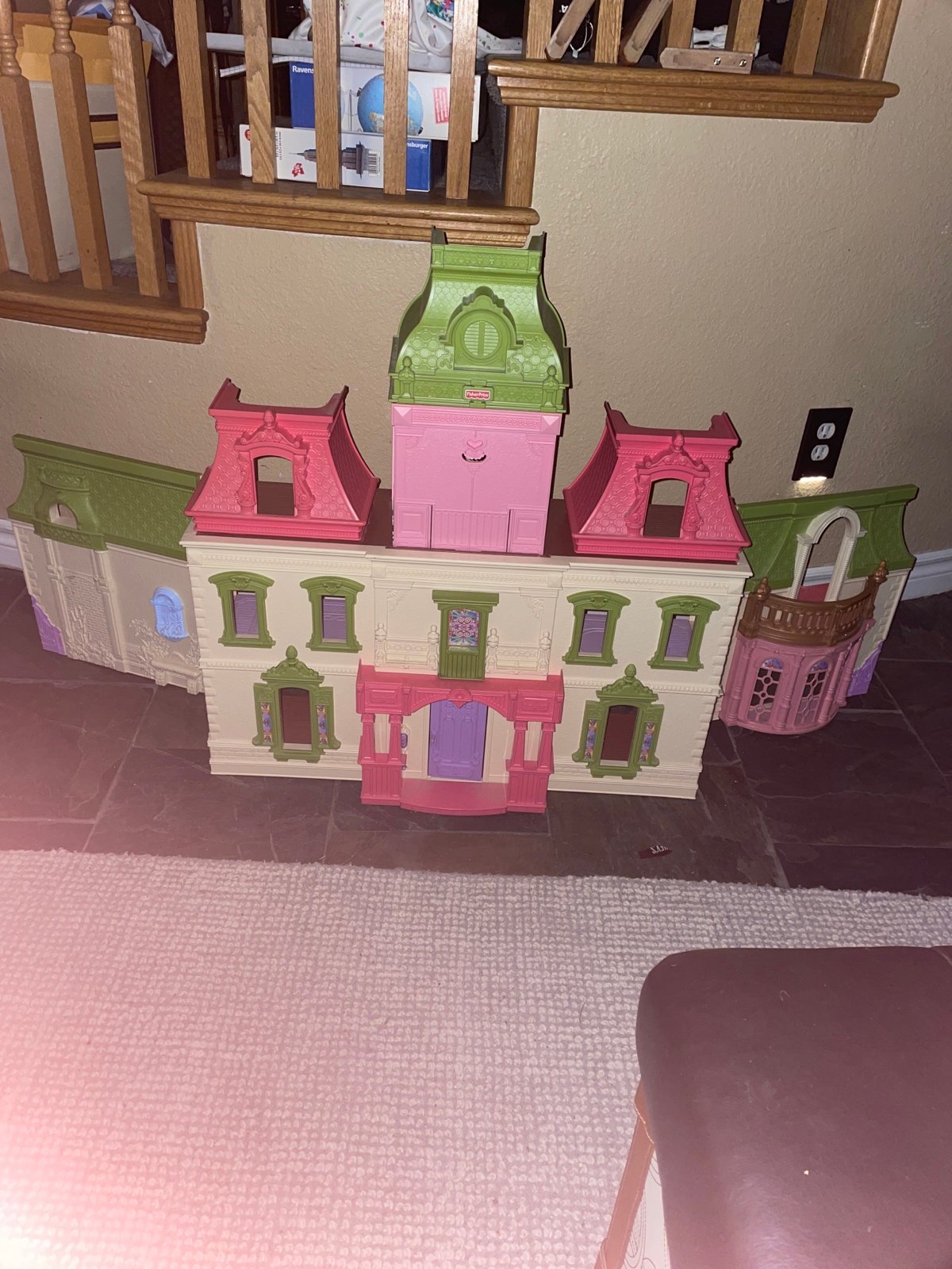 Fisher Price Loving Family Grand Mansion folding dollhouse RARE