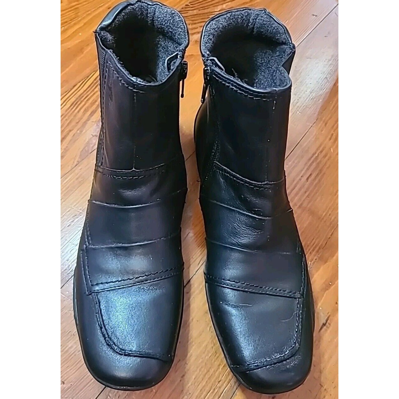 Ros Hommerson Womens Shoes Ankle Boots Clair 10 SS Black Leather Upper Orthoped