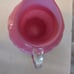 Vintage Empoli pink cased glass pitcher from Italy perfect condition