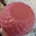 Vintage Empoli pink cased glass pitcher from Italy perfect condition