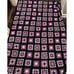 Granny Square Afghan Blanket Vintage Crochet Handmade 52.5 x 75 Multicolor